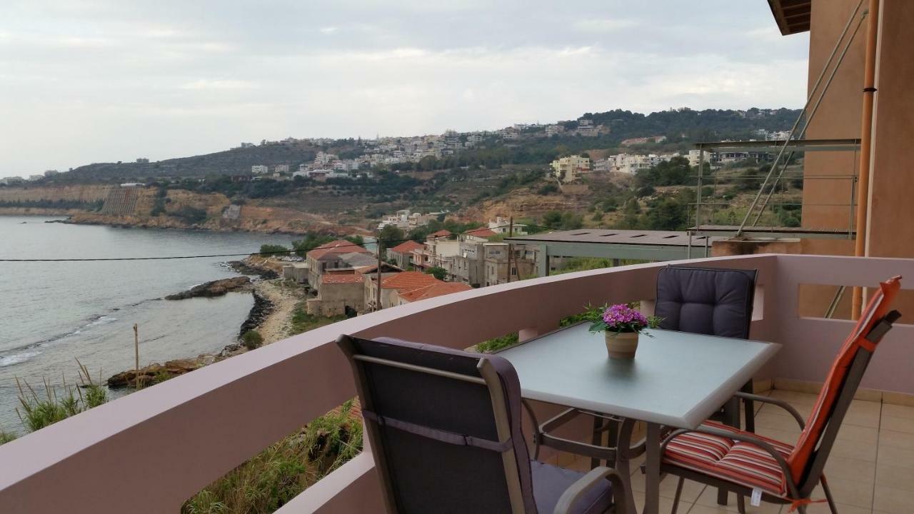 Amazing Sea View Apartment (Adults Only) Hriszí Aktí Haniá Kültér fotó